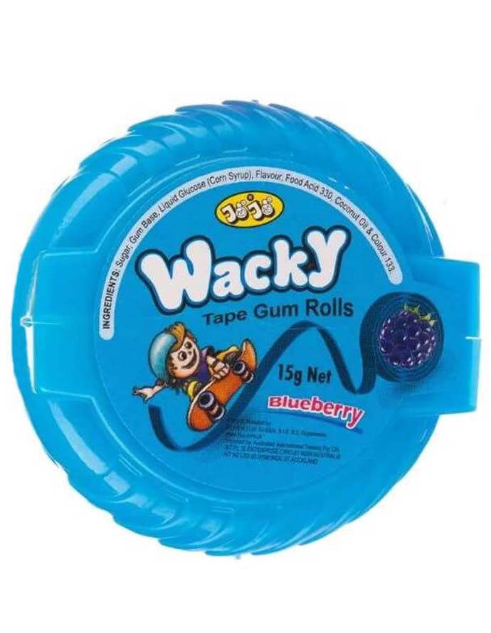 Wacky Blueberry Tabpe Gum Rolls