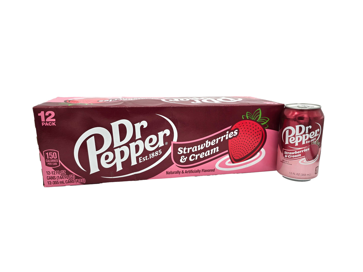 Dr Pepper Strawberries & Cream 12 x 355ml