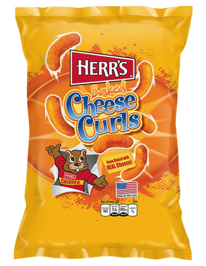 Herr's Baked Cheese Curls 184gm