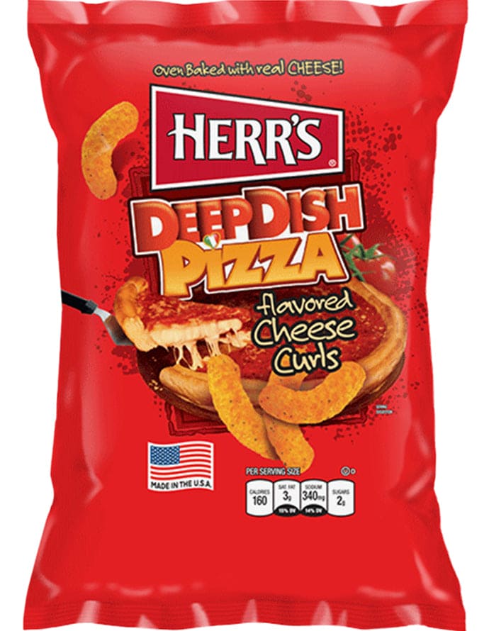 Herr's Deepdish Pizza Cheese Curls 170gm