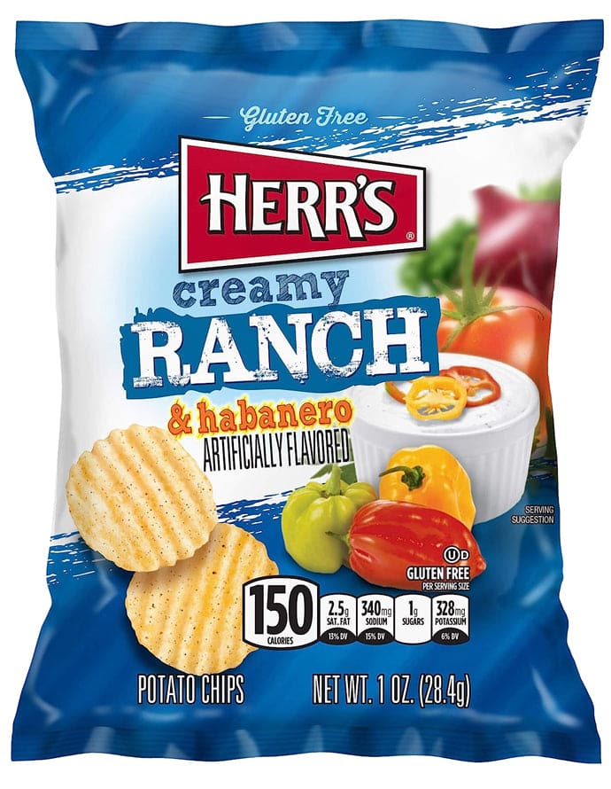 Herr's Ranch & Habanero Chips 170gm