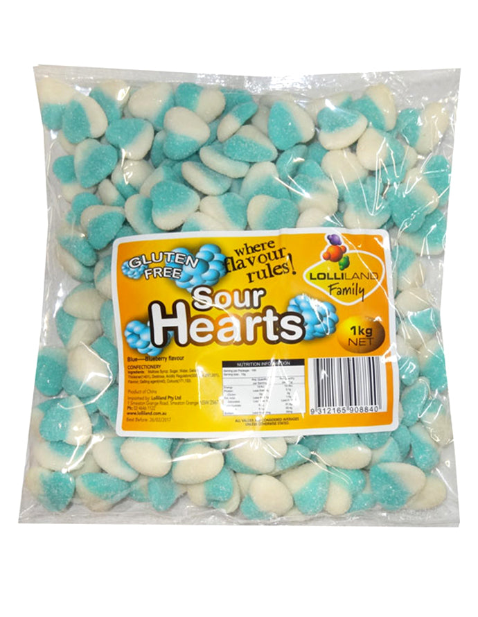 Lolliland Sour Heart Blue 1Kg