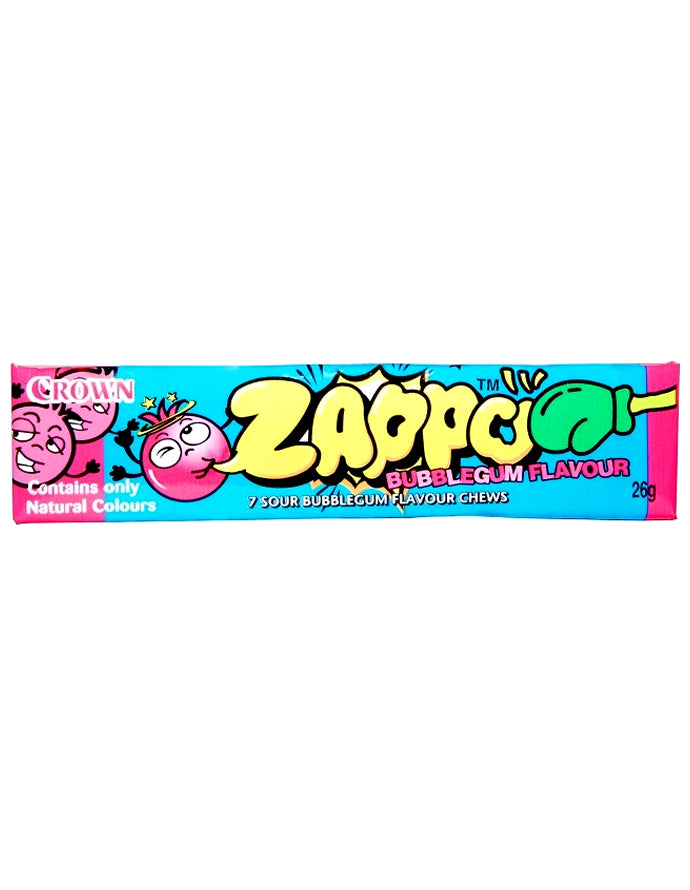 Zappo Bubblegum Sour Chew 29g